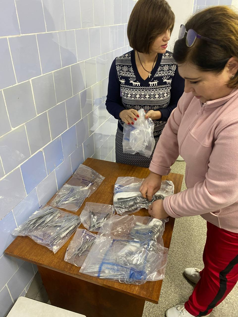 Ukrainian hospitals getting supplies from 1st container